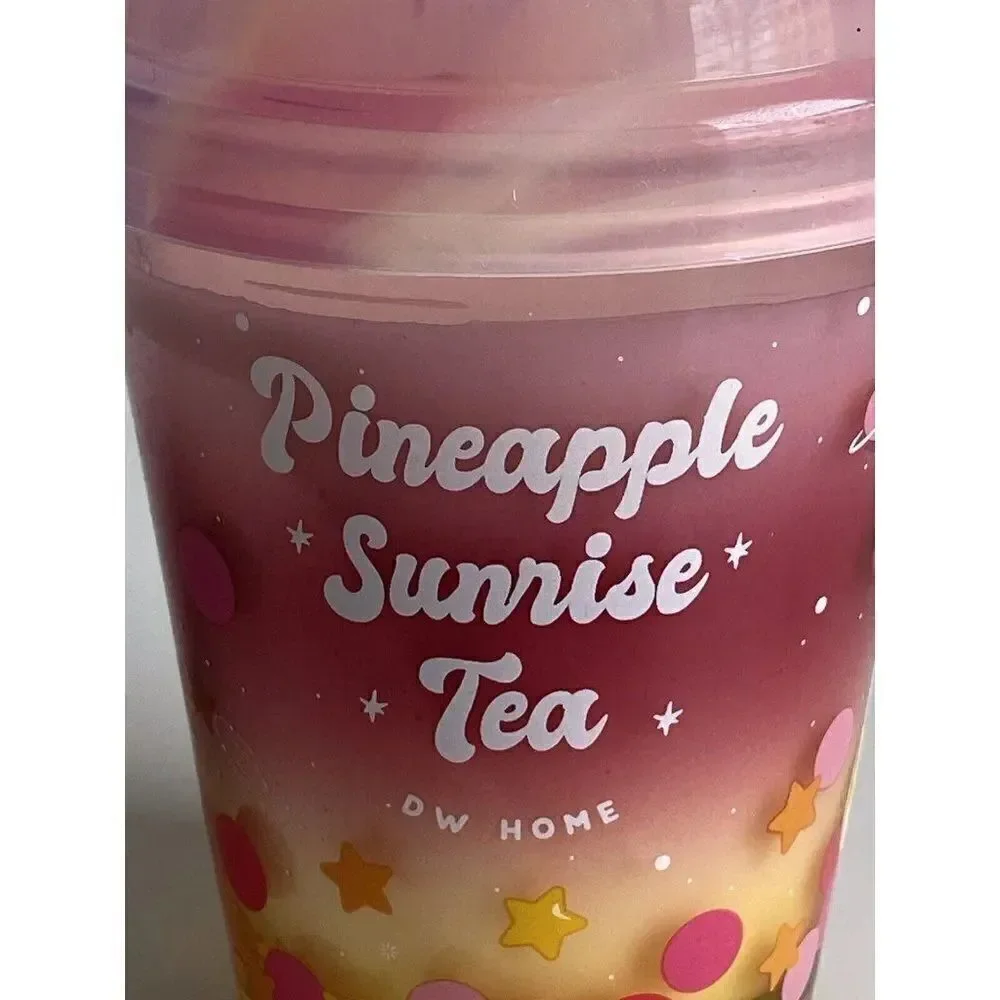 DW Home Pineapple‎ Sunrise Tea Candle Cup 4.3 OZ Richly Scented Mini Single Wick